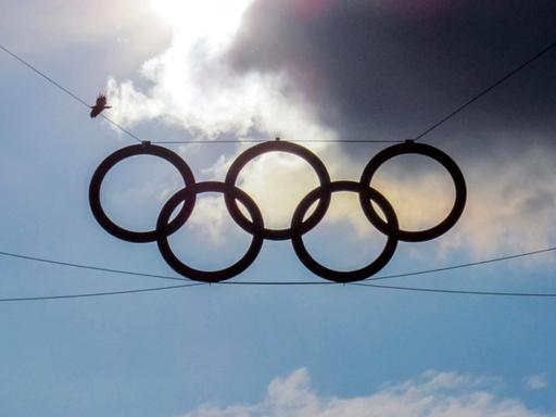 Die Olympischen Ringe.