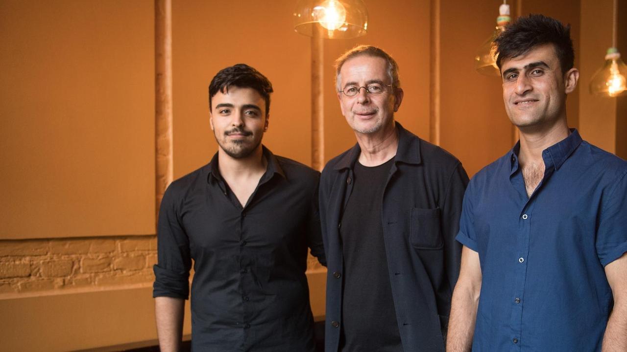 Porträt von Odah Bashi, Andreas Tölke und Jamshid Safi. Porträt von Odah Bashi, Andreas Tölke und Jamshid Safi.