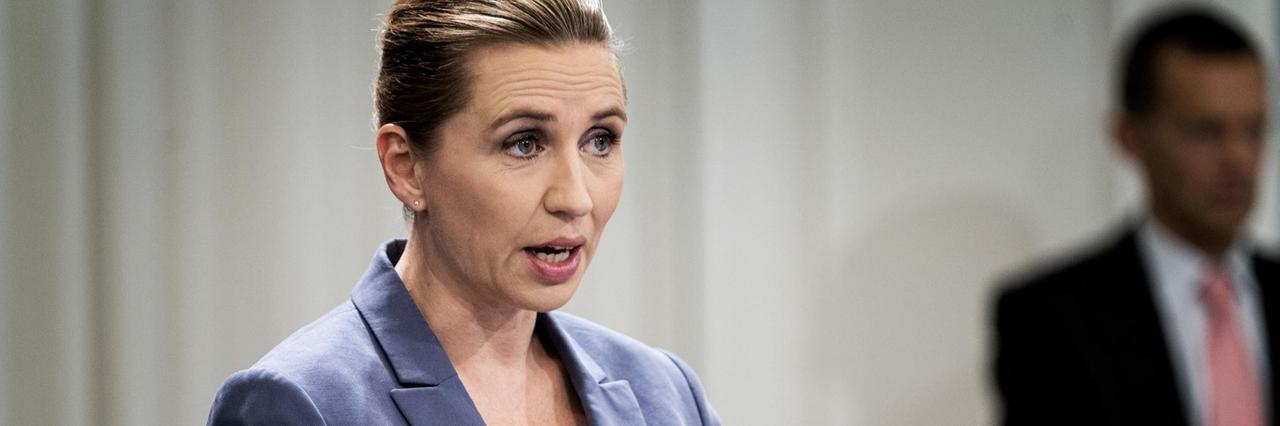 Die dänische Ministerpräsidentin Mette Frederiksen Die dänische Ministerpräsidentin Mette Frederiksen