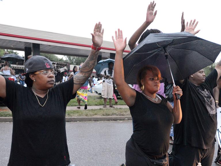 Demonstranten in Ferguson, Missouri