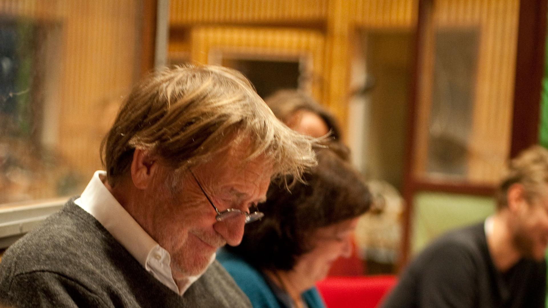 Hörspiel: „Eugénie Grandet" (3-teilig) Produktion Deutschlandradio Kultur 2015 Abgebildet: Matthias Habich; Marguerite Gateau (Regie) (v.lks.) Hörspiel: „Eugénie Grandet" (3-teilig) Produktion Deutschlandradio Kultur 2015 Abgebildet: Matthias Habich; Marguerite Gateau (Regie) (v.lks.)