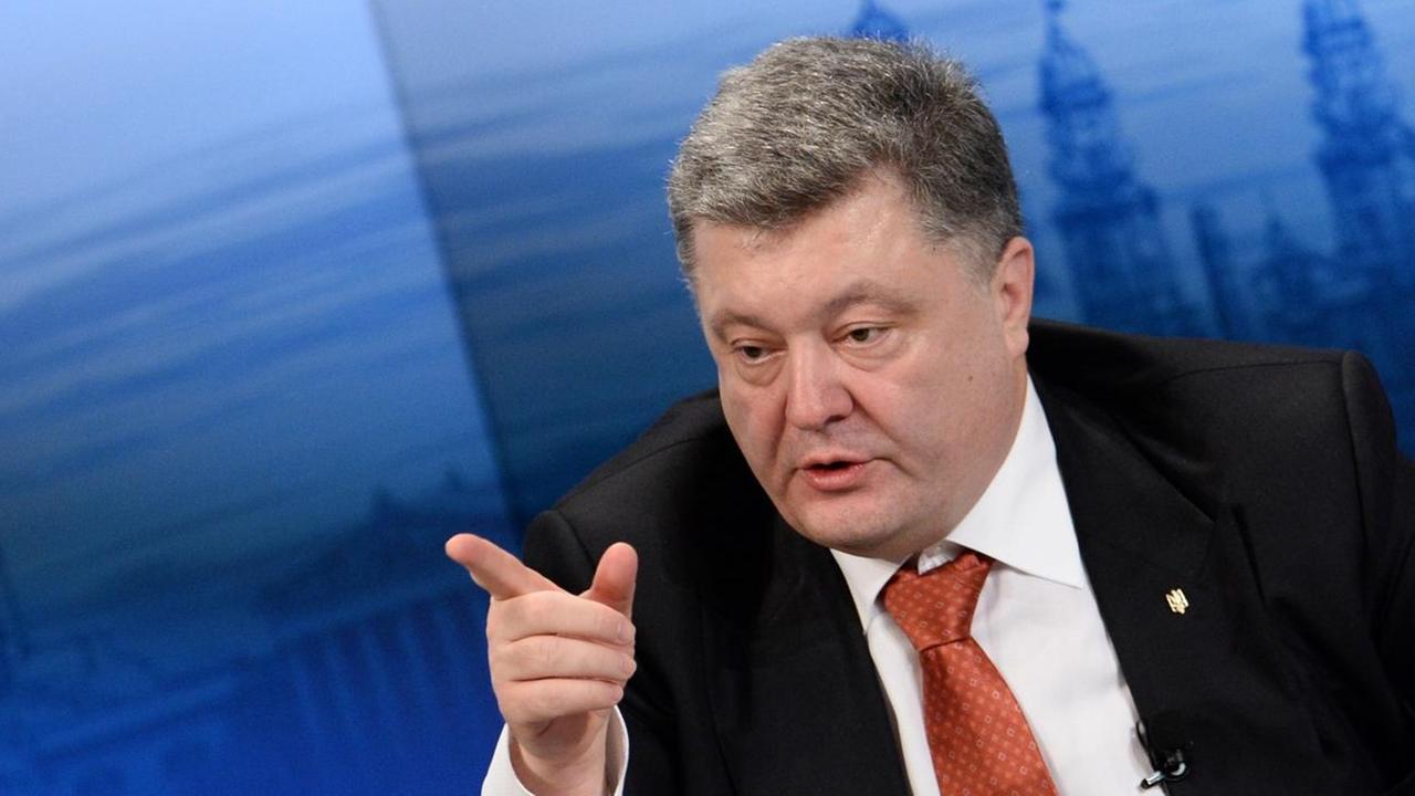 Der ukrainische Präsident Petro Poroschenko Der ukrainische Präsident Petro Poroschenko