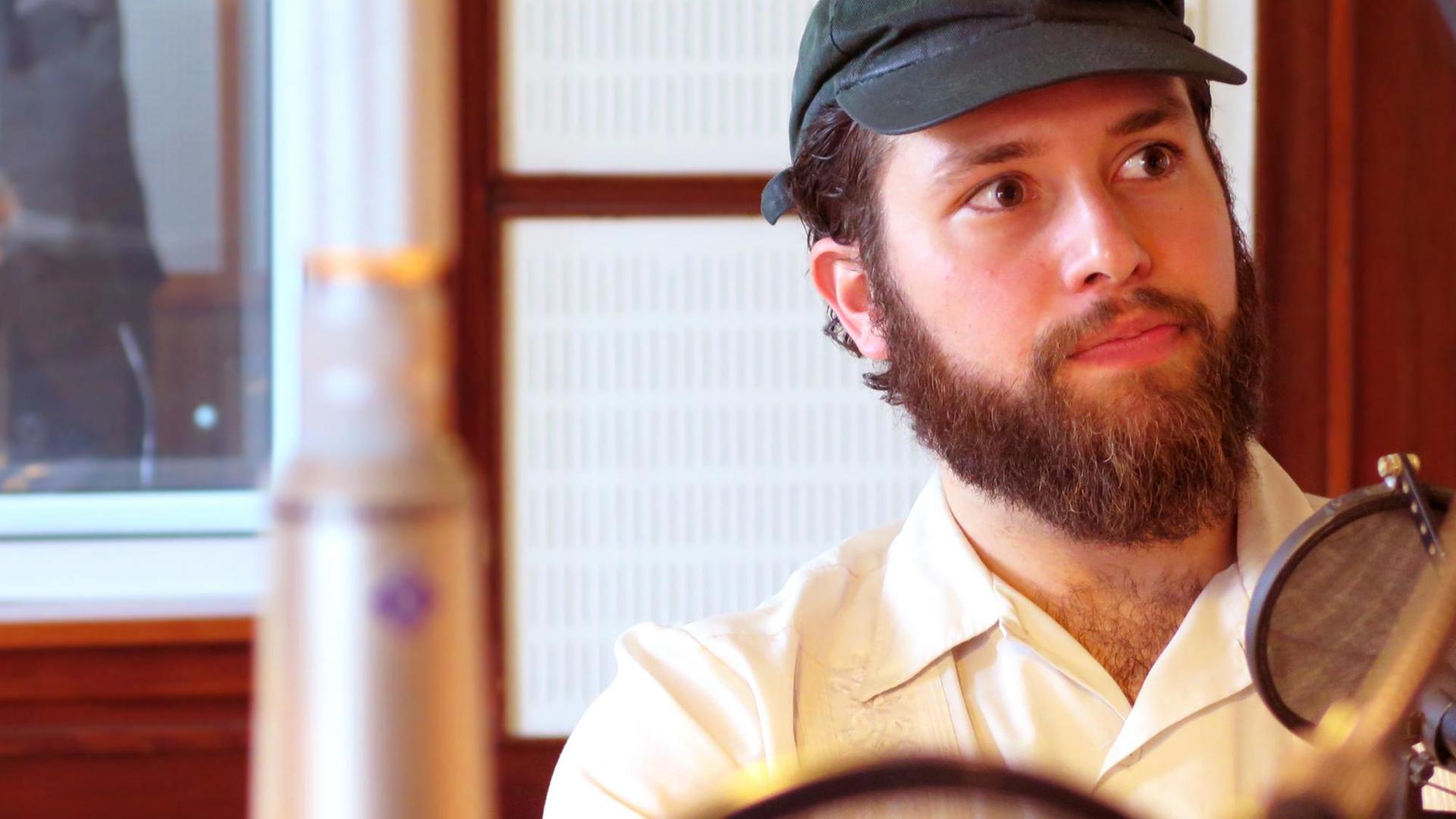Musiker Nick Hakim zu Besuch im Studio. Musiker Nick Hakim zu Besuch im Studio.