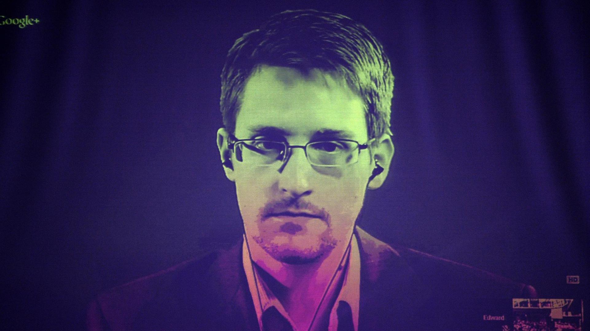 NSA-Whistleblower Edward Snowden bei einer Videokonferenz mit dem Europarat in Straßburg. NSA-Whistleblower Edward Snowden bei einer Videokonferenz mit dem Europarat in Straßburg.