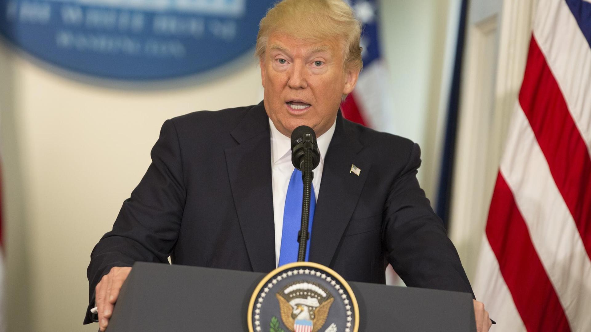 US-Präsident Donald Trump (19.7.2017). US-Präsident Donald Trump (19.7.2017).