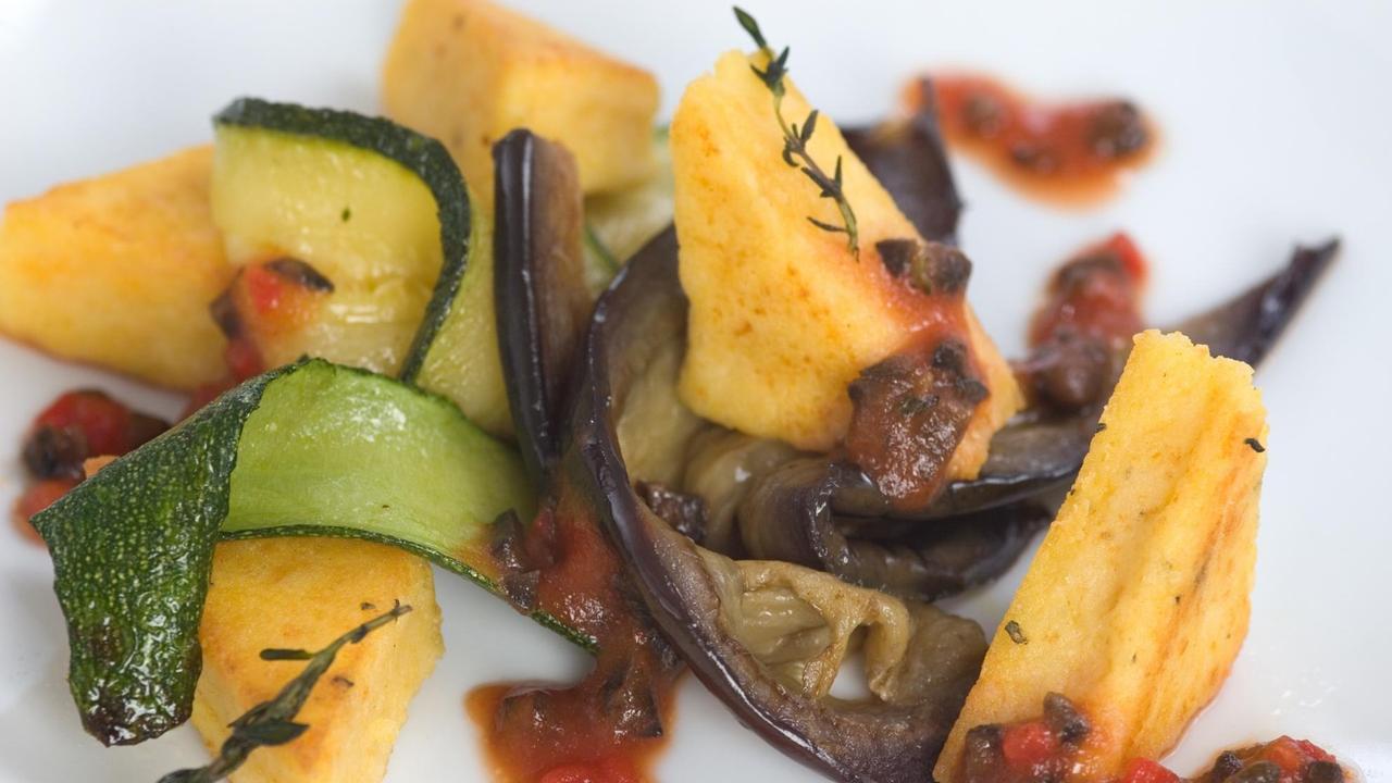Polenta mit Zucchini Polenta mit Zucchini