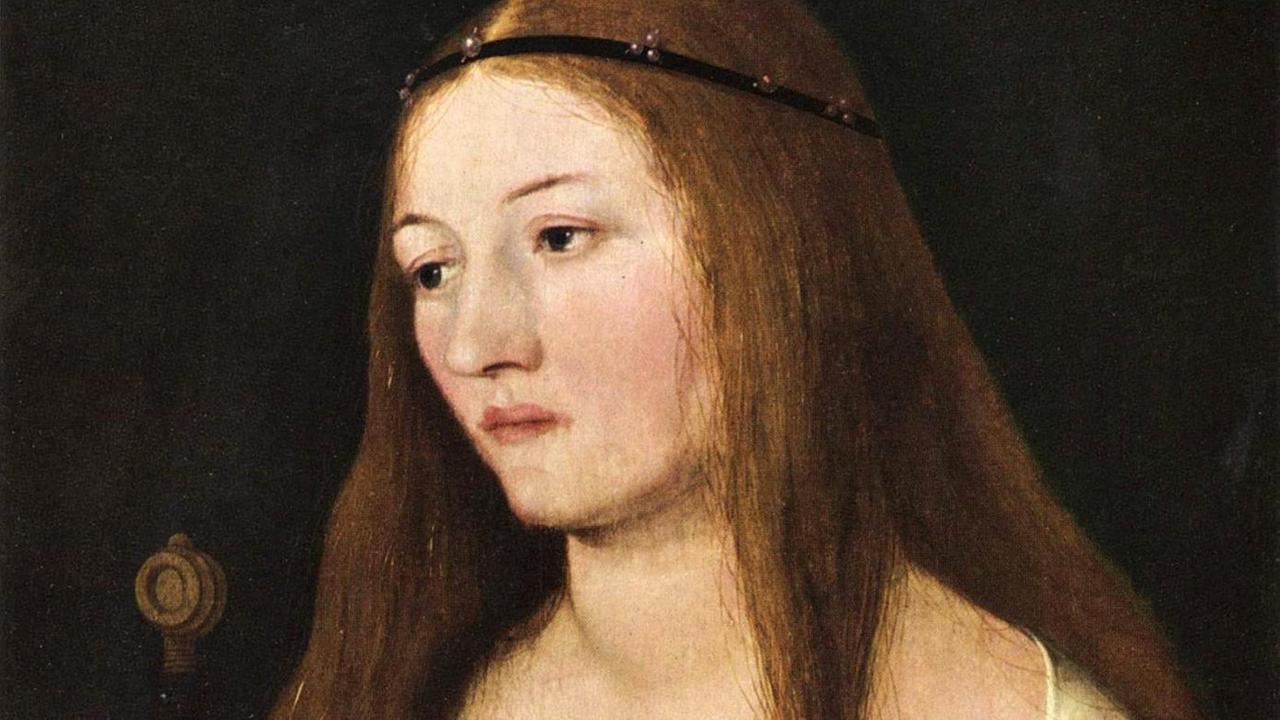 Gemälde Heilige Katherina von Hans Holbein d.Ä. (Augsburg um 1465-1524/1534 Basel oder Isenheim) Gemälde Heilige Katherina von Hans Holbein d.Ä. (Augsburg um 1465-1524/1534 Basel oder Isenheim)