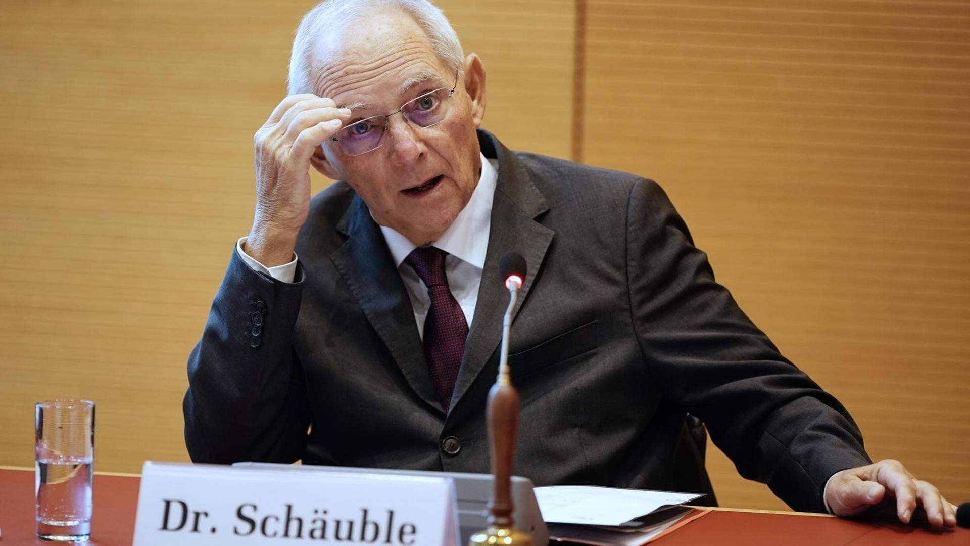 Bundestagspräsident Wolfgang Schäuble (CDU)
