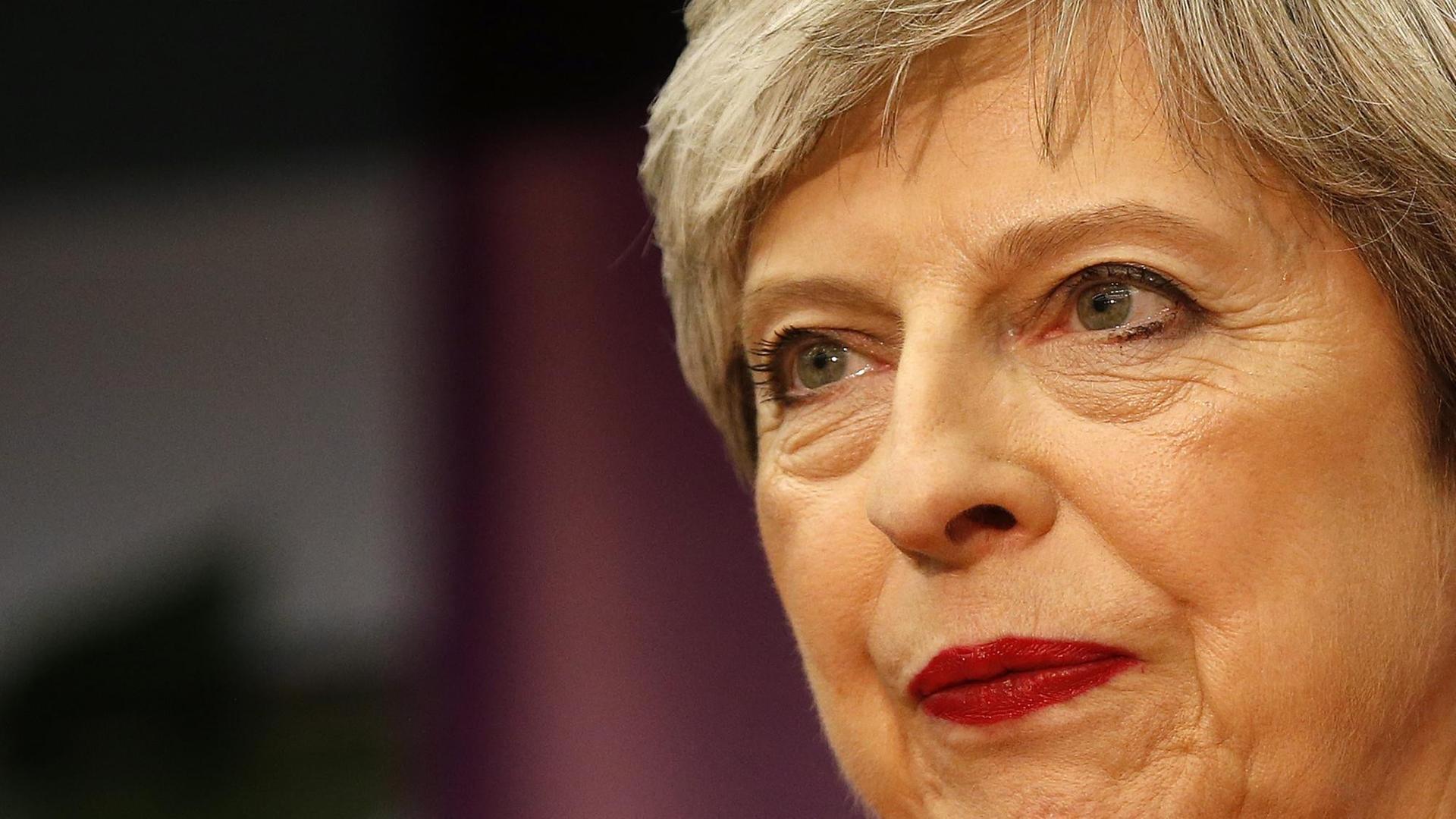 Die Britische Premierministerin May. Die Britische Premierministerin May.