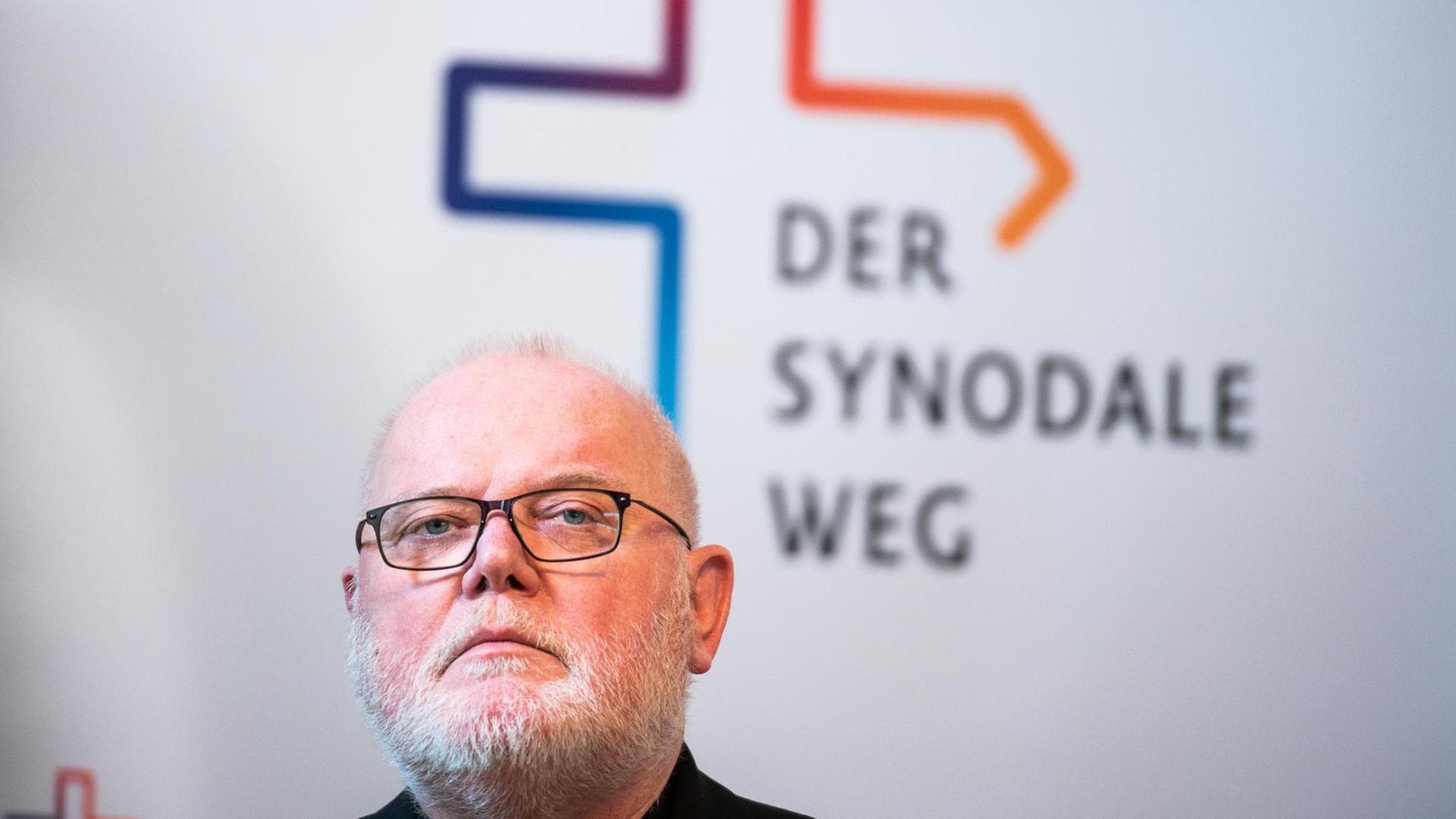 Kardinal Reinhard Marx, Vorsitzender der Deutschen Bischofskonferenz (DBK), bei der ersten Versammlung des Synodalen Wegs der Katholischen Kirche. Kardinal Reinhard Marx, Vorsitzender der Deutschen Bischofskonferenz (DBK), bei der ersten Versammlung des Synodalen Wegs der Katholischen Kirche.