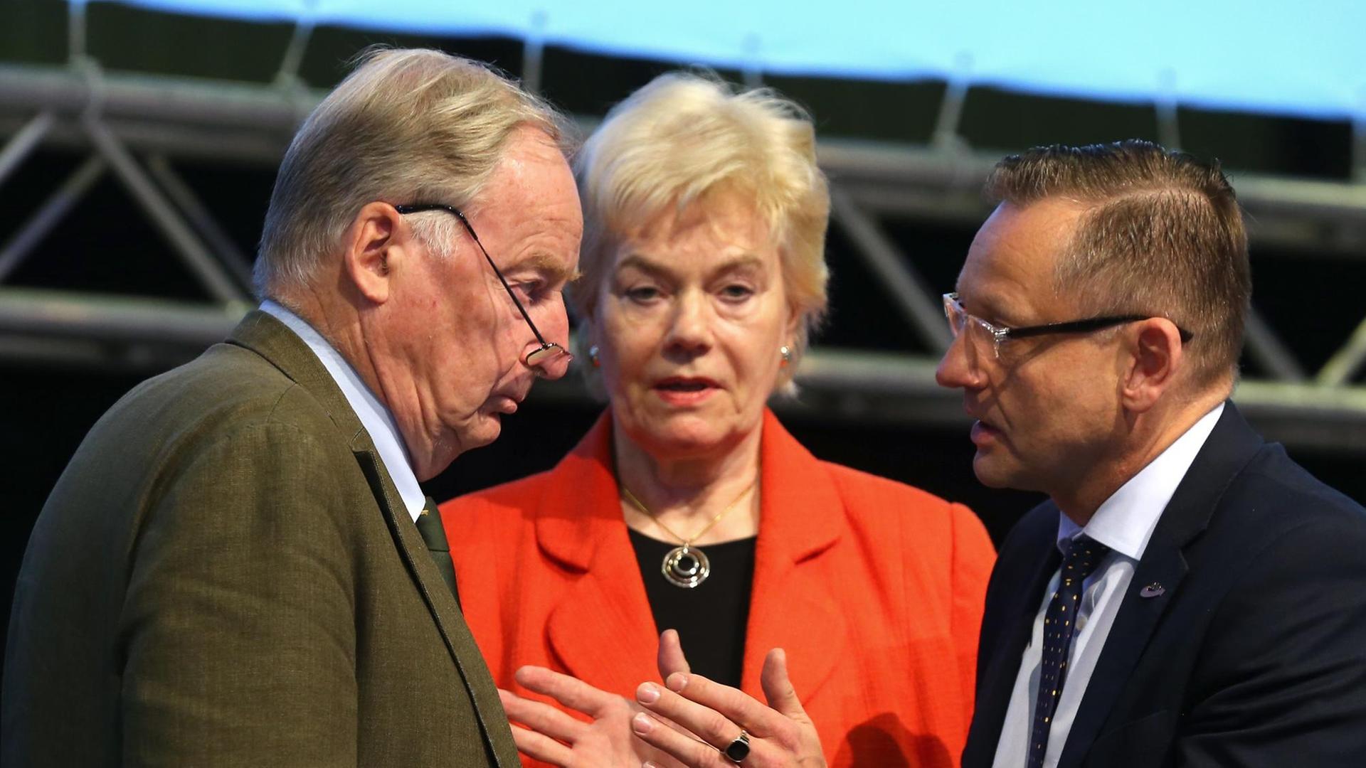 Alexander Gauland, Erika Steinbach und Kay Gottschalk Alexander Gauland, Erika Steinbach und Kay Gottschalk