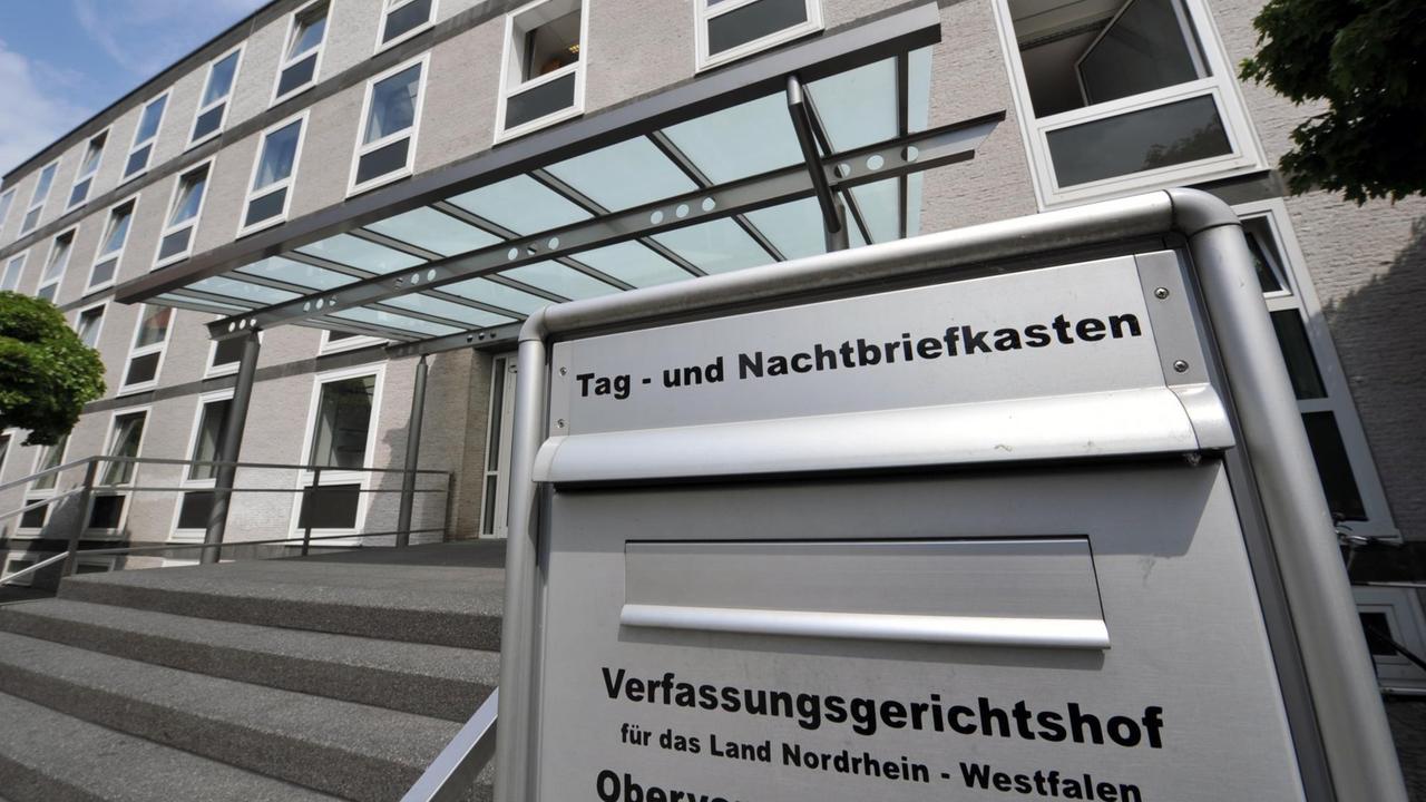 Der Briefkasten des Verfassungsgerichtshofs für NRW Der Briefkasten des Verfassungsgerichtshofs für NRW