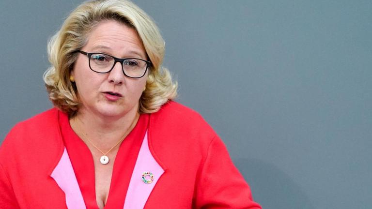 Bundesumweltministerin Svenja Schulze (SPD) im Bundestag Bundesumweltministerin Svenja Schulze (SPD) im Bundestag