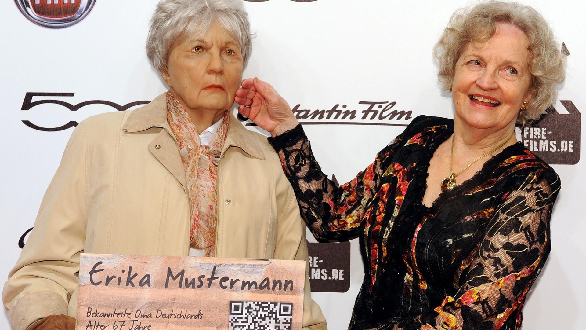 Gerda Boeken alias Erika Mustermann arrives for the 99Fire-Film Award 2012 beside the 62nd Berlin International Film Festival, in Berlin, Germany, 16 February 2012. The picture of Gerda Boeken was seen on identity cards in 1987 for the first time. The 62nd Berlinale takes place from 09 to 19 February. Britta Pedersen Gerda Boeken alias Erika Mustermann arrives for the 99Fire-Film Award 2012 beside the 62nd Berlin International Film Festival, in Berlin, Germany, 16 February 2012. The picture of Gerda Boeken was seen on identity cards in 1987 for the first time. The 62nd Berlinale takes place from 09 to 19 February. Britta Pedersen