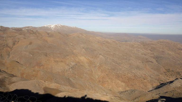 Blick von den von Israel kontrollierten Golanhöhen nach Libanon Blick von den von Israel kontrollierten Golanhöhen nach Libanon