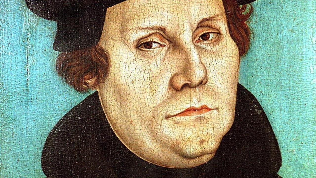 Der Reformator Martin Luther in einer Darstellung von Lukas Cranach. Der Reformator Martin Luther in einer Darstellung von Lukas Cranach.