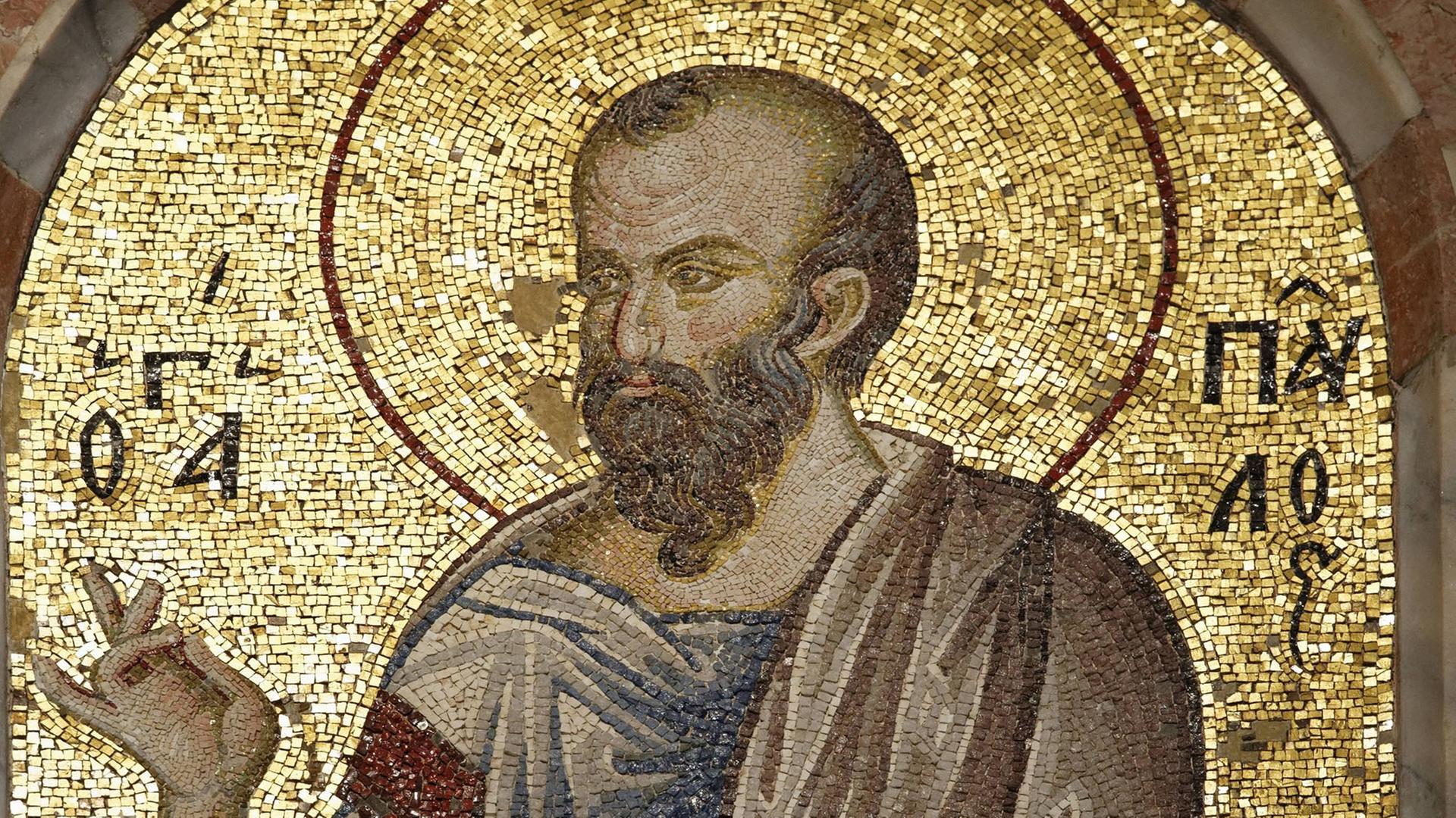 Ein Mosaik des Apostel Paulus in der Chora Kirche / Kariye-Museum Ein Mosaik des Apostel Paulus in der Chora Kirche / Kariye-Museum