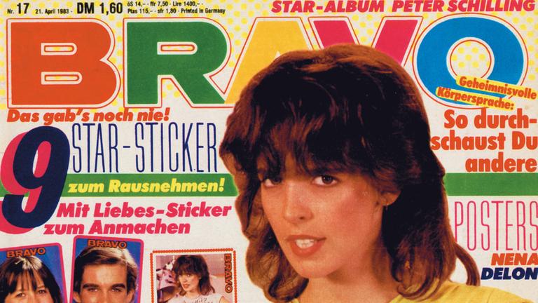 Das Titelbild der Jugendzeitschrift "Bravo" (Ausgabe vom 21.04.1983) zeigt die Sängerin Nena. Das Titelbild der Jugendzeitschrift "Bravo" (Ausgabe vom 21.04.1983) zeigt die Sängerin Nena.