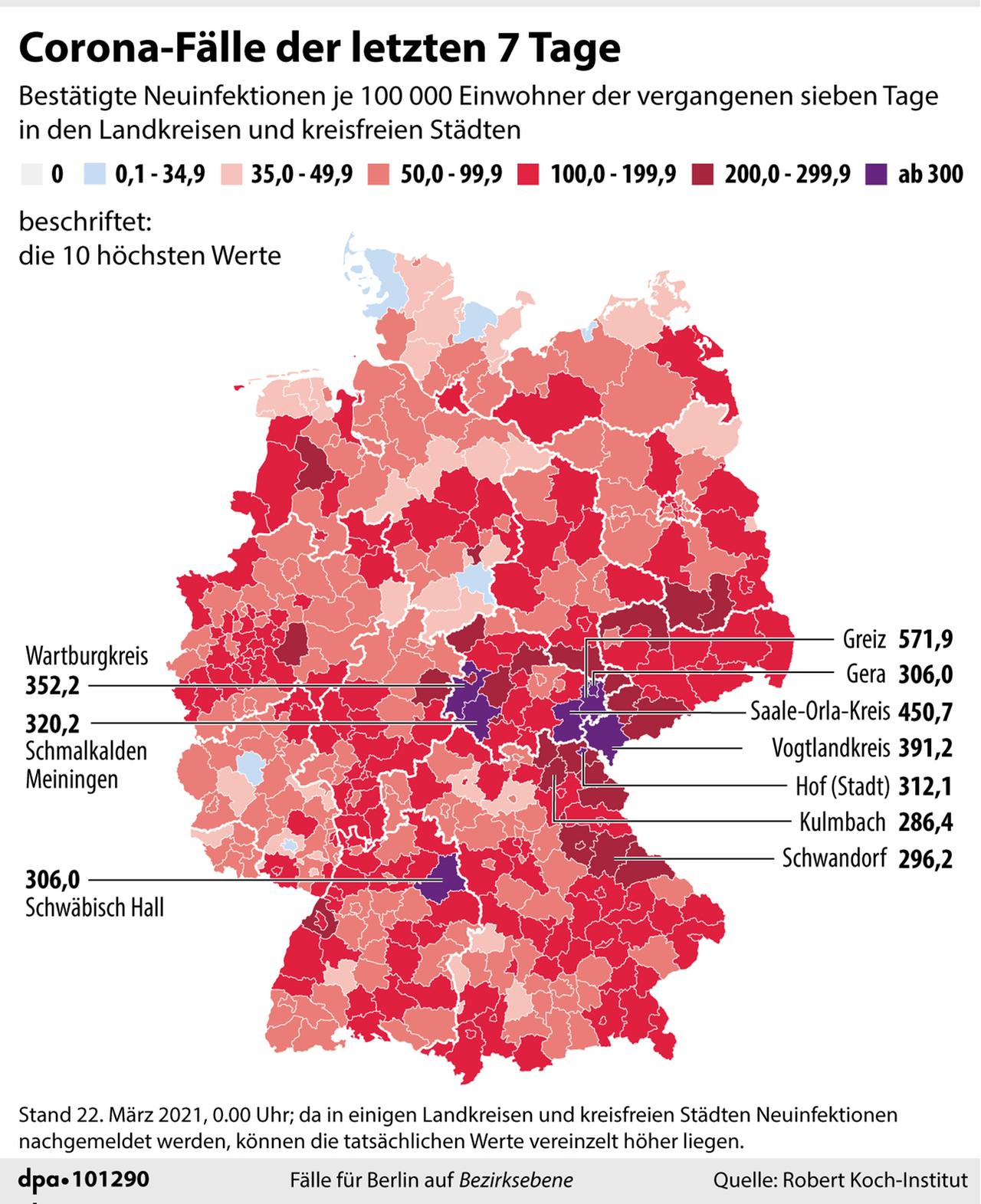 Die Grafik zeigt die Corona-Fälle der letzten 7 Tage. Die Grafik zeigt die Corona-Fälle der letzten 7 Tage.