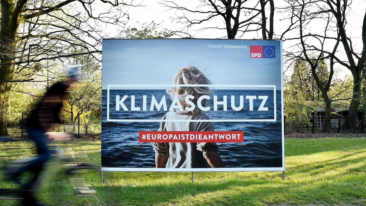 Ein SPD-Wahlplakat zur Europawahl 2019.