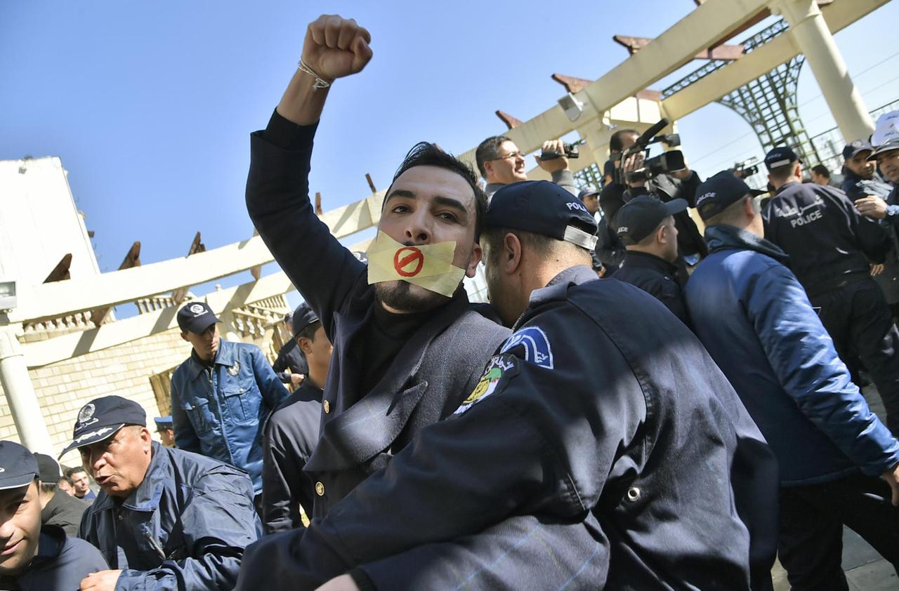 Protest für Medienfreiheit in Algerien am 28. Februar 2019 Protest für Medienfreiheit in Algerien am 28. Februar 2019