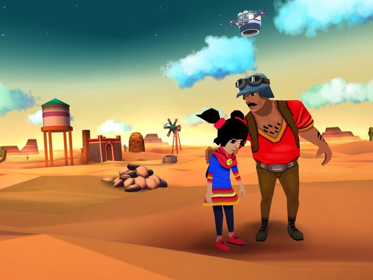 Szene aus dem Mobile Game "Cloud Chasers"