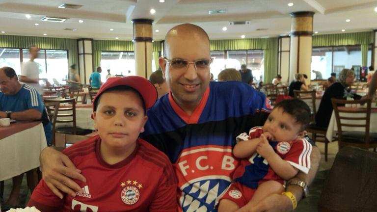 Saher mit Söhnen Wassim und Muller Saher mit Söhnen Wassim und Muller