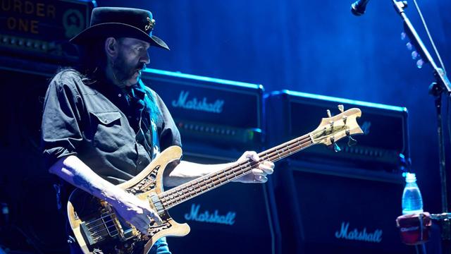 Ian "Lemmy" Kilmister, Bassist und Sänger der Band Motörhead