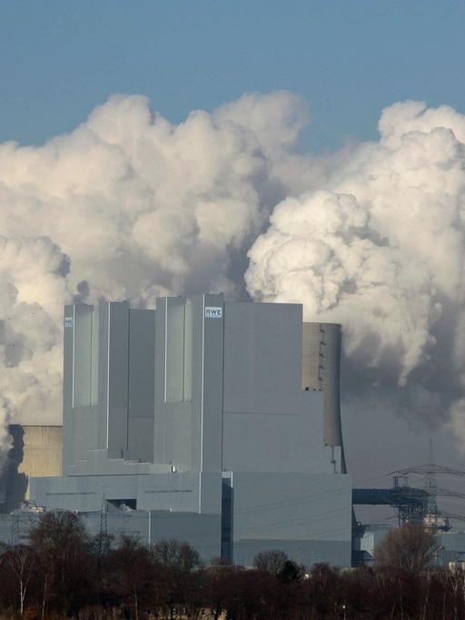 Das Braunkohle-Kraftwerk der RWE in der Ortschaft Neurath.
