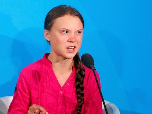Klimaaktivistin Greta Thunberg bei ihrer "How dare you" Rede vor dem UN-Klimagipfel