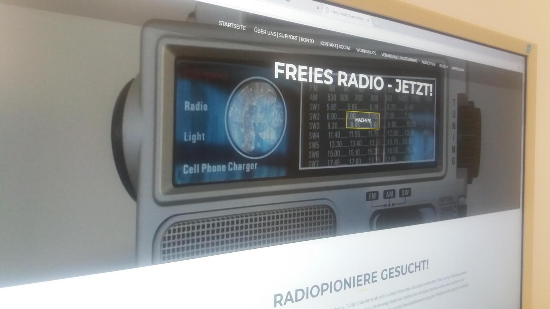 Die Website des Freien Radio Neumünster. Die Website des Freien Radio Neumünster.