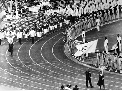 Eröffnungszeremonie der Olymischen Spiele 1980 Eröffnungszeremonie der Olymischen Spiele 1980