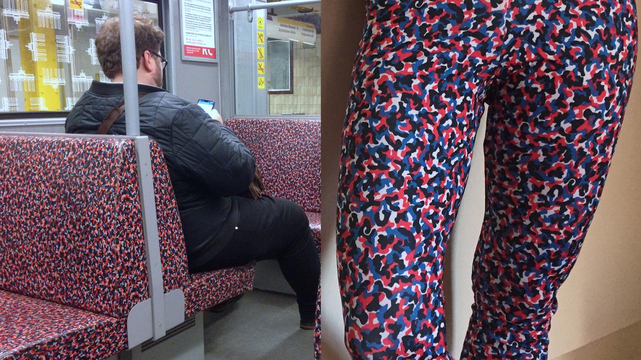 Das grau-blau-rot-schwarze Camouflage-Muster der BVG. Auch als Leggins. Das grau-blau-rot-schwarze Camouflage-Muster der BVG. Auch als Leggins.