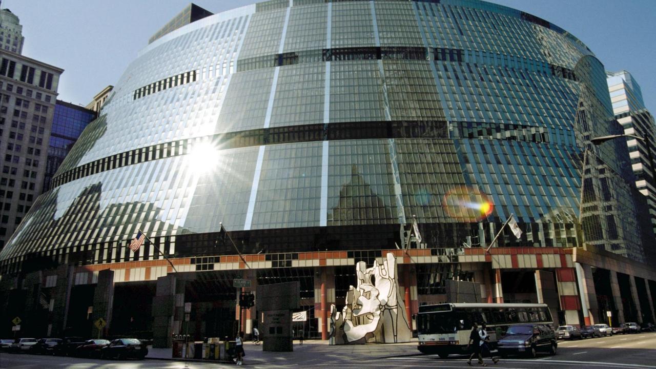 Blick auf das State of Illinois Center in Chicago Blick auf das State of Illinois Center in Chicago
