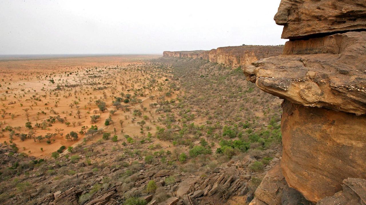 Blick von den Felsen von Bandiagara Blick von den Felsen von Bandiagara