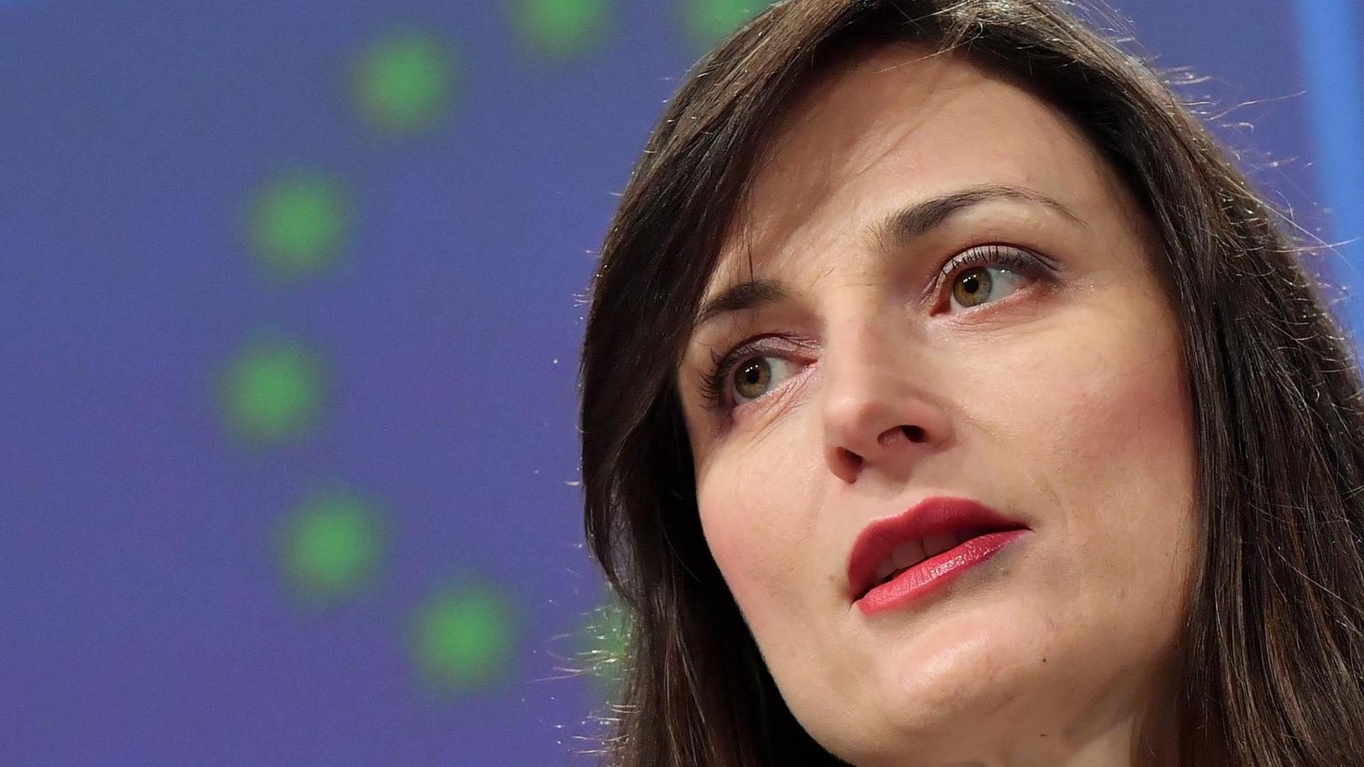 Mariya Gabriel, die designierte EU-Forschungskommissarin, bei einer Rede vor der EU-Kommission in Brüssel Mariya Gabriel, die designierte EU-Forschungskommissarin, bei einer Rede vor der EU-Kommission in Brüssel