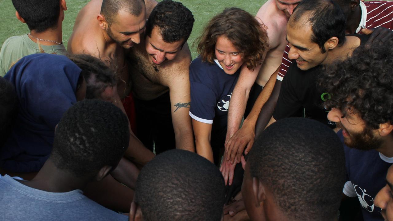 Die "Champions ohne Grenzen" in Berlin-Kreuzberg Die "Champions ohne Grenzen" in Berlin-Kreuzberg