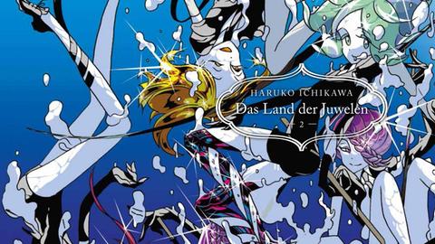 Ein Titelbild aus der Manga-Reihe "Das Land der Juwelen" von Haruko Ichikawa.