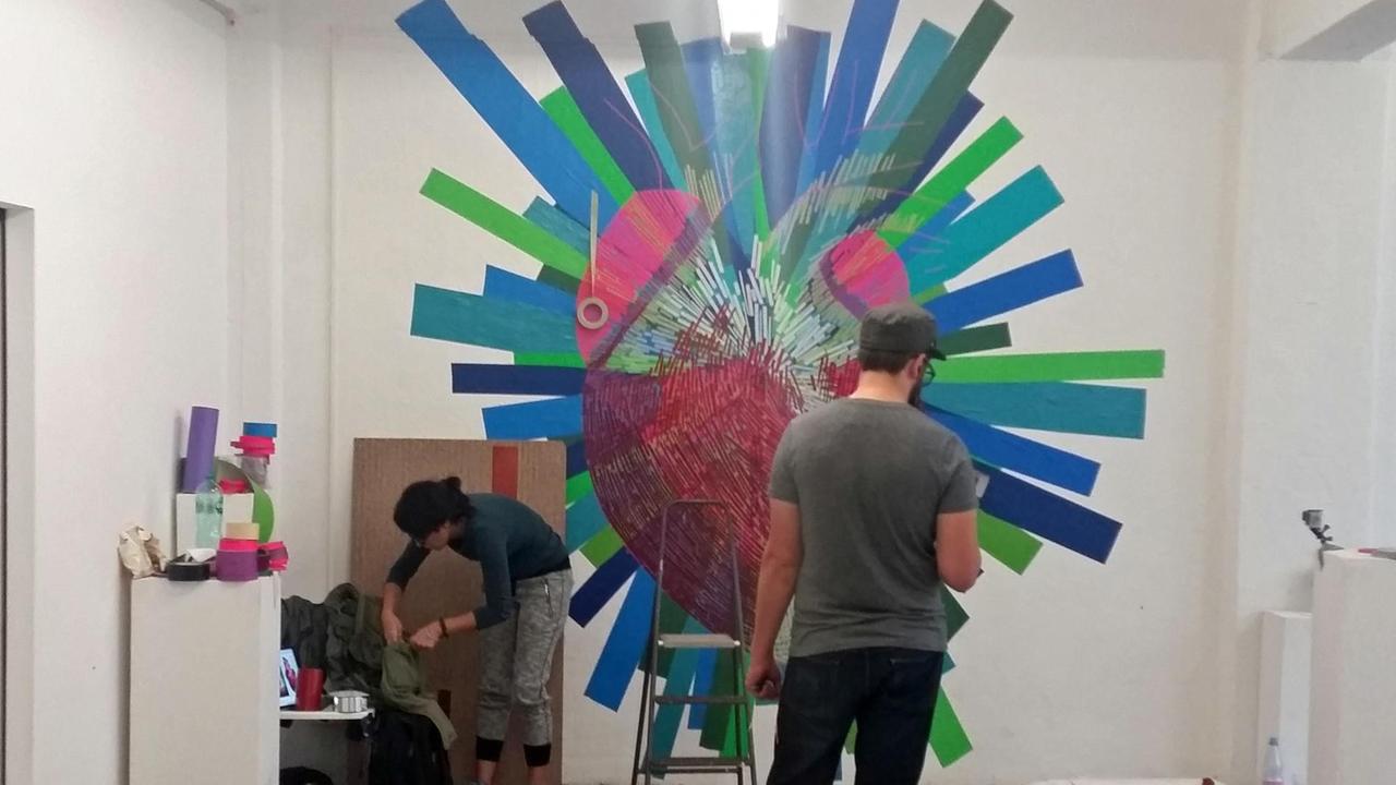 Tape Art Convention in Berlin Kleben statt Sprayen