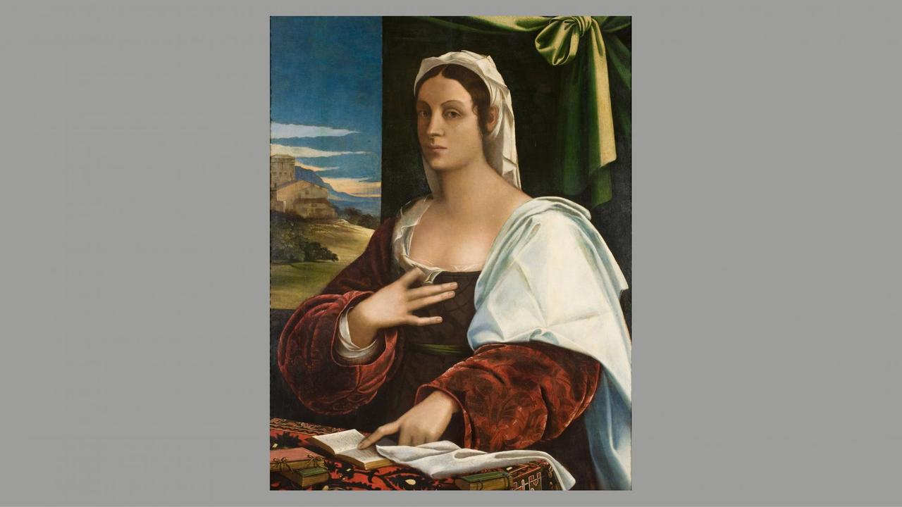 Gemälde: Vittoria Colonna (1490-1547) von Sebastiano del Piombo (1485-1547)
