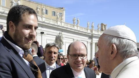 Thomas Andonie trifft den Papst