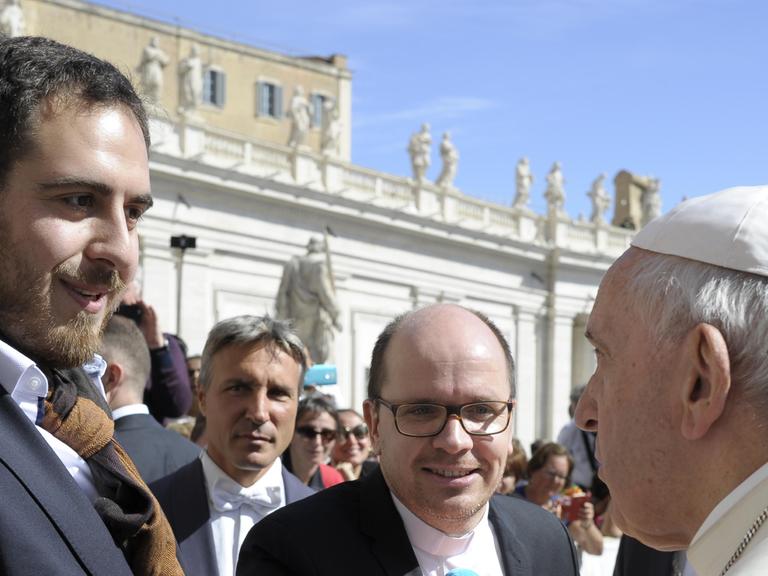 Thomas Andonie trifft den Papst