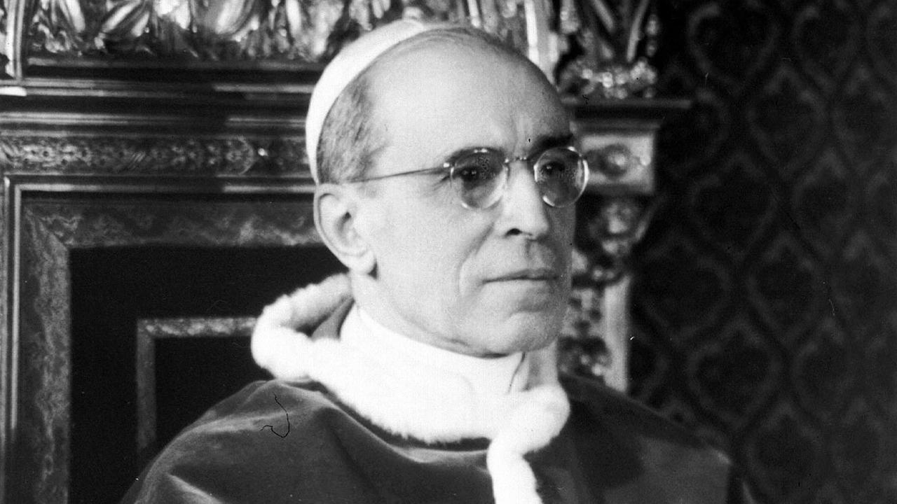 Undatiertes Foto von Papst Pius XII. Undatiertes Foto von Papst Pius XII.