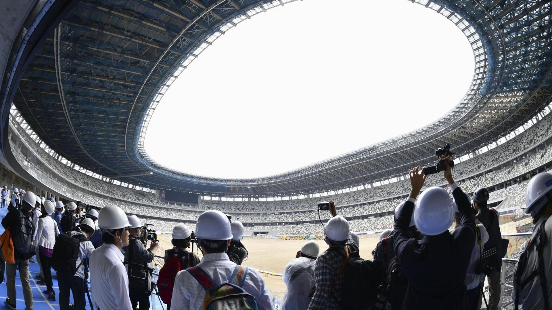 Das neue japanische Nationalstadion in Tokio für Olympia 2020 Das neue japanische Nationalstadion in Tokio für Olympia 2020
