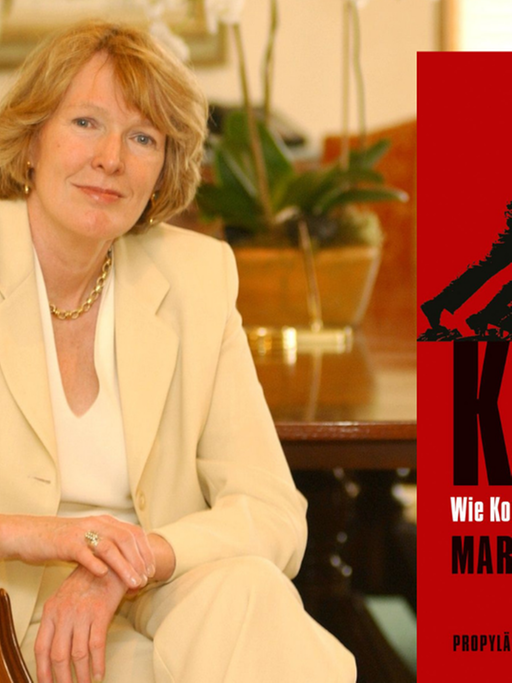 Die Autorin Margaret MacMillan und Cover ihres Buchs „Krieg. Wie Konflikte die Menschheit prägten“,