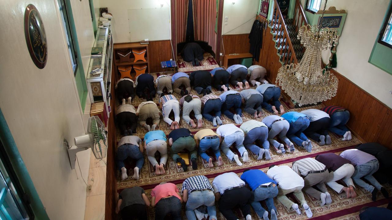 Blick in die derzeit älteste Moschee von Bukarest, die 1960 gebaut wurde. Vor der Wende war sie Anlaufpunkt für die traditionelle türkisch-tatarische Minderheit im Land, seither wird sie aber auch von vielen Muslimen aus der Türkei und dem Nahen Osten frequentiert. Sie kann bis zu 300 Gläubige fassen. Blick in die derzeit älteste Moschee von Bukarest, die 1960 gebaut wurde. Vor der Wende war sie Anlaufpunkt für die traditionelle türkisch-tatarische Minderheit im Land, seither wird sie aber auch von vielen Muslimen aus der Türkei und dem Nahen Osten frequentiert. Sie kann bis zu 300 Gläubige fassen.