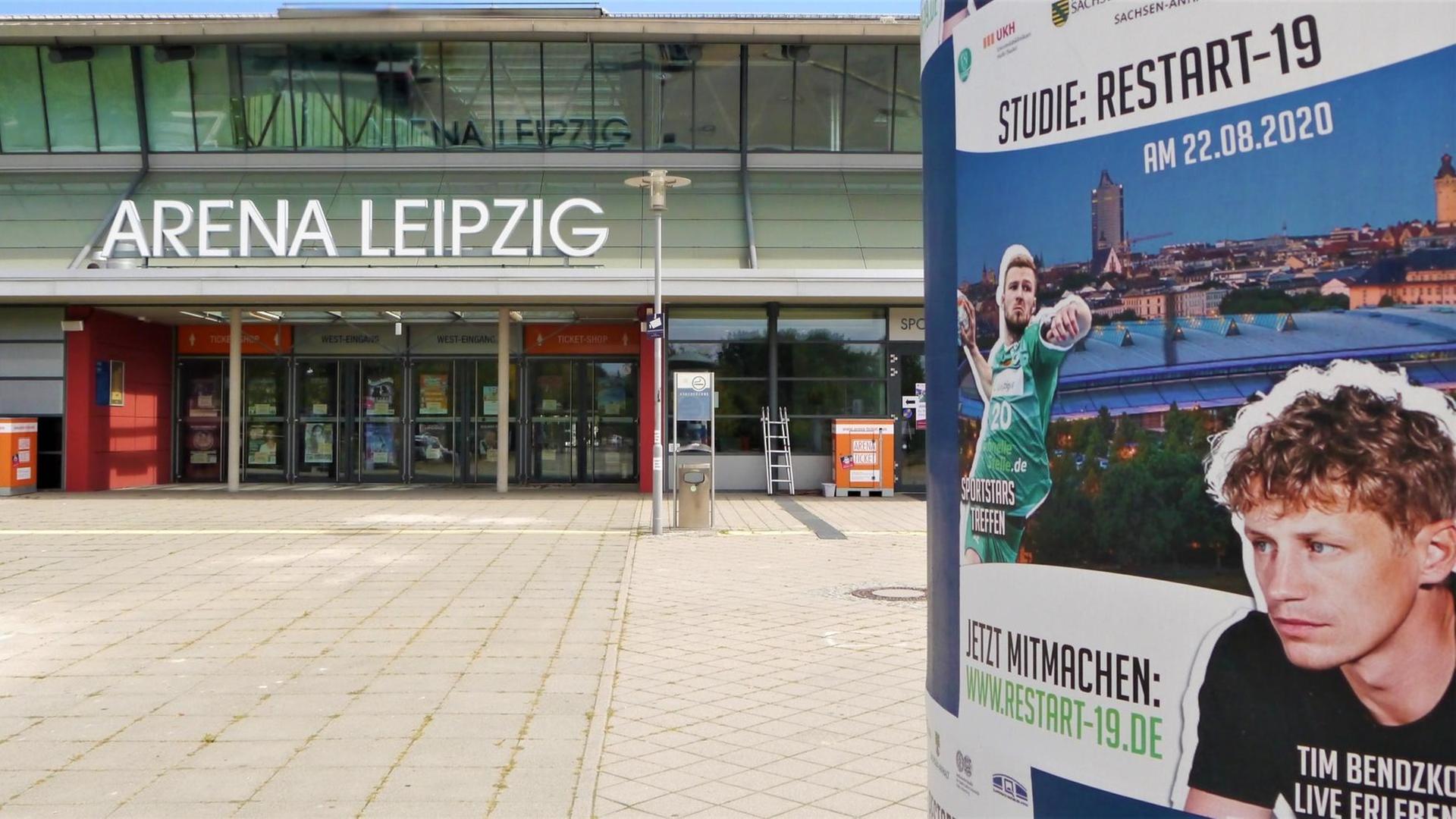 In der Leipziger Arena findet am 22. August 2020 Konzertexperiment des Uniklinikums Halle zu Großveranstaltungen in Corona-Zeiten mit dem Popsänger Tim Bendzko statt In der Leipziger Arena findet am 22. August 2020 Konzertexperiment des Uniklinikums Halle zu Großveranstaltungen in Corona-Zeiten mit dem Popsänger Tim Bendzko statt
