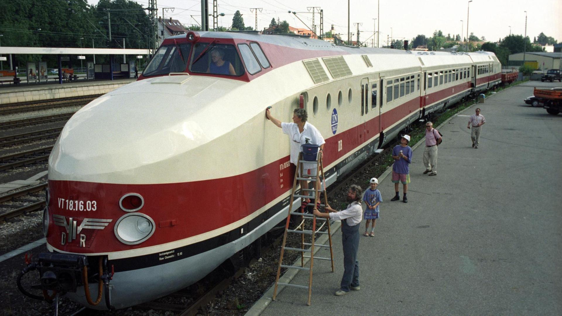 Der VT 18.16 wurde von der Deutschen Reichsbahn auch auf der Strecke des Vindobona eingesetzt.