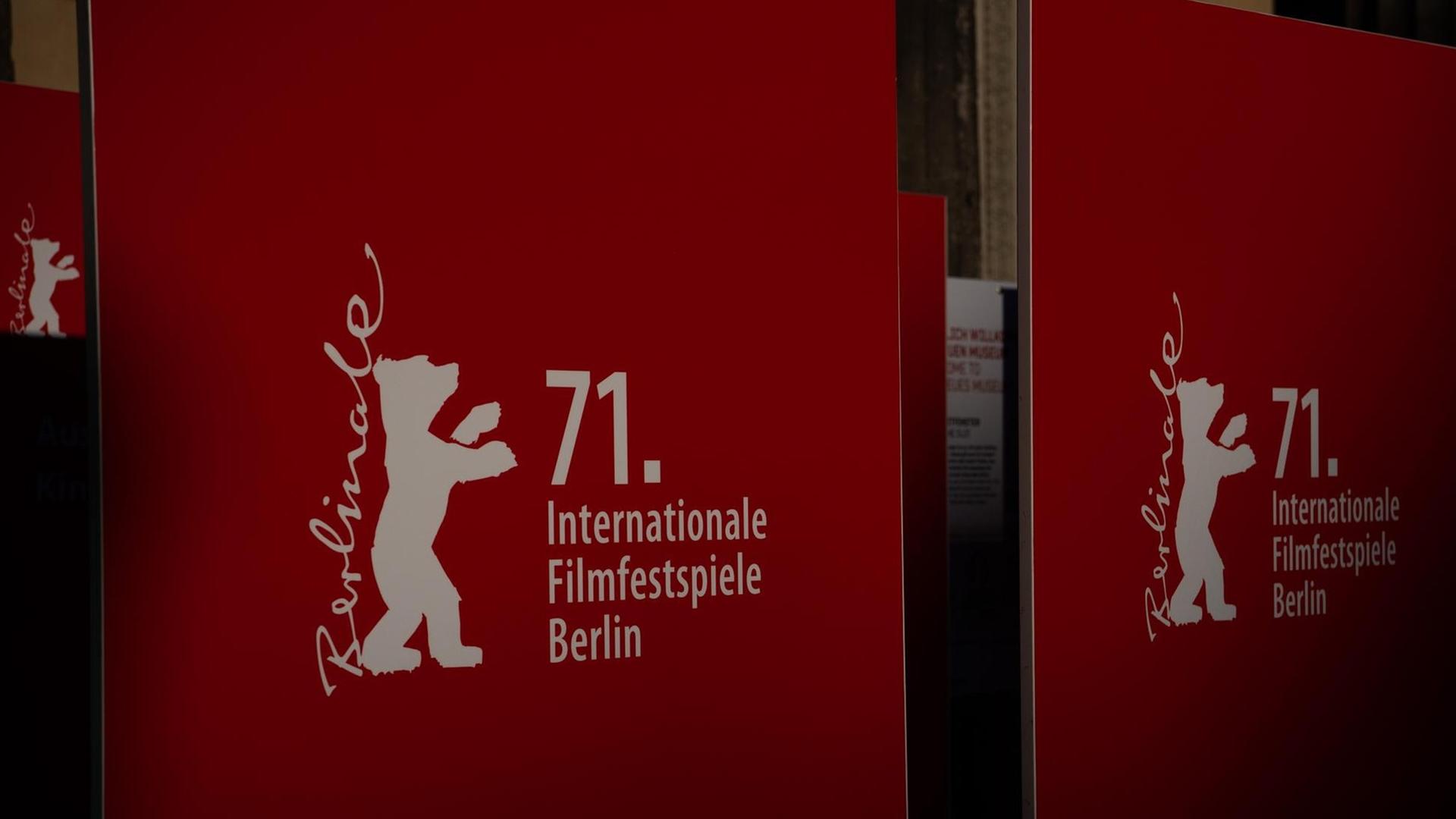 Ein Werbe-Plakat für das Film-Festival in Berlin Ein Werbe-Plakat für das Film-Festival in Berlin