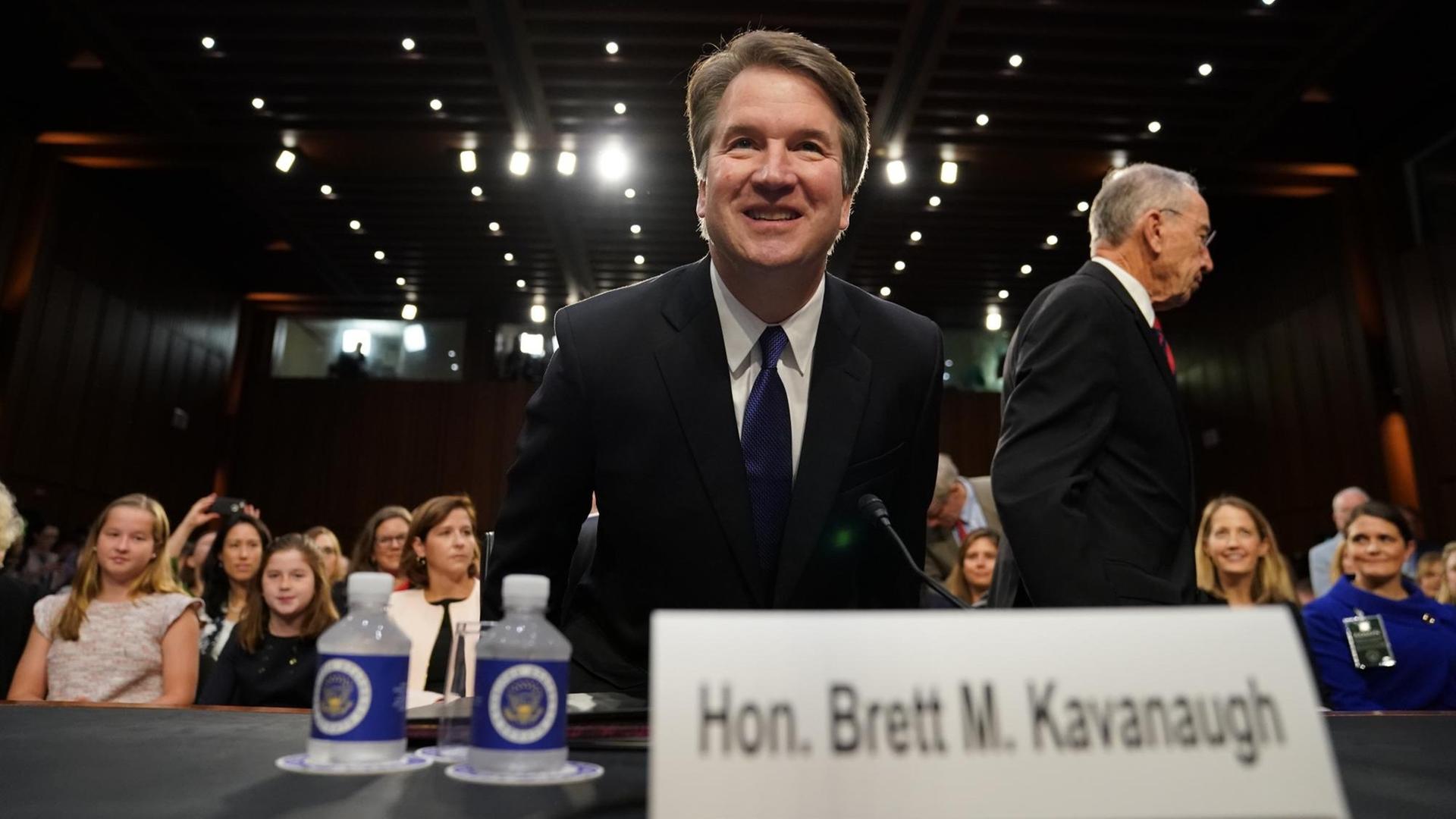 Brett Kavanaugh, im US-Senat hat das Bestätigungsverfahren für den von US-Präsident Trump nominierten Richter Kavanaugh begonnen.